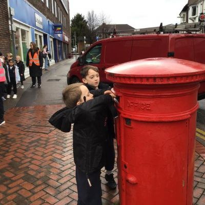 Ladybirds local trip to the Post Box!