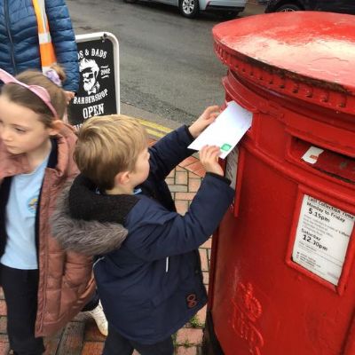 Glow Worms local trip to the Post Box!